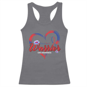 I'm A Heart Warrior Racerback Tank Top Congenital Heart Disease CHD Awareness TS11 Charcoal Print Your Wear