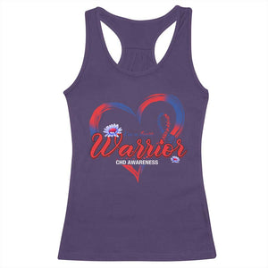 I'm A Heart Warrior Racerback Tank Top Congenital Heart Disease CHD Awareness TS11 Purple Print Your Wear