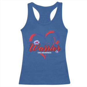 I'm A Heart Warrior Racerback Tank Top Congenital Heart Disease CHD Awareness TS11 Royal Blue Print Your Wear