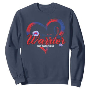 I'm A Heart Warrior Sweatshirt Congenital Heart Disease CHD Awareness TS11 Navy Print Your Wear