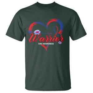 I'm A Heart Warrior T Shirt Congenital Heart Disease CHD Awareness TS11 Dark Forest Green Print Your Wear