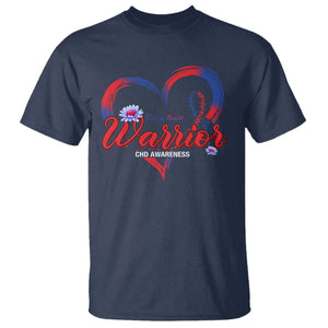 I'm A Heart Warrior T Shirt Congenital Heart Disease CHD Awareness TS11 Navy Print Your Wear