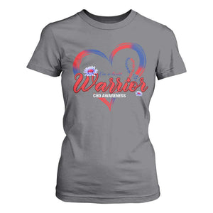 I'm A Heart Warrior T Shirt For Women Congenital Heart Disease CHD Awareness TS11 Charcoal Print Your Wear