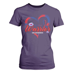 I'm A Heart Warrior T Shirt For Women Congenital Heart Disease CHD Awareness TS11 Purple Print Your Wear