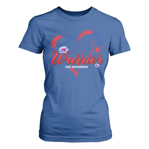 I'm A Heart Warrior T Shirt For Women Congenital Heart Disease CHD Awareness TS11 Royal Blue Print Your Wear