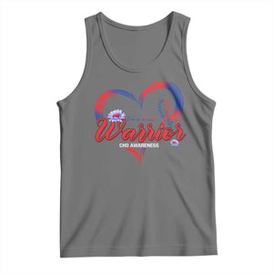 I'm A Heart Warrior Tank Top Congenital Heart Disease CHD Awareness TS11 Black Heather Print Your Wear