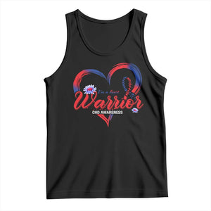 I'm A Heart Warrior Tank Top Congenital Heart Disease CHD Awareness TS11 Black Print Your Wear