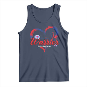 I'm A Heart Warrior Tank Top Congenital Heart Disease CHD Awareness TS11 Navy Print Your Wear