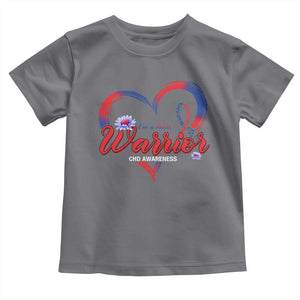 I'm A Heart Warrior Toddler T Shirt Congenital Heart Disease CHD Awareness TS11 Charcoal Print Your Wear