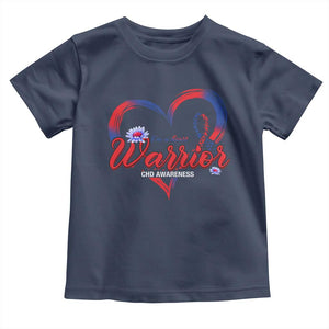 I'm A Heart Warrior Toddler T Shirt Congenital Heart Disease CHD Awareness TS11 Navy Print Your Wear