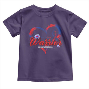 I'm A Heart Warrior Toddler T Shirt Congenital Heart Disease CHD Awareness TS11 Purple Print Your Wear