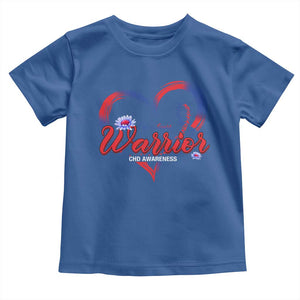 I'm A Heart Warrior Toddler T Shirt Congenital Heart Disease CHD Awareness TS11 Royal Blue Print Your Wear