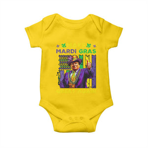 Funny Trump Make Mardi Gras Great Again Baby Onesie Vintage American Flag Fleur De Lis TS11 Daisy Print Your Wear