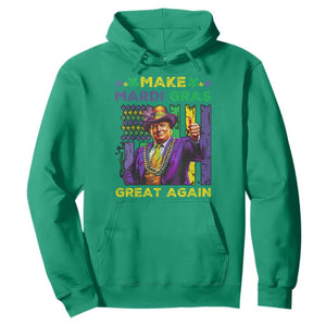 Funny Trump Make Mardi Gras Great Again Hoodie Vintage American Flag Fleur De Lis TS11 Irish Green Print Your Wear