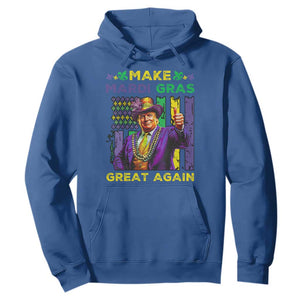 Funny Trump Make Mardi Gras Great Again Hoodie Vintage American Flag Fleur De Lis TS11 Royal Blue Print Your Wear