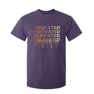 Educated Motivated Elevated Melanated T Shirt For Kid Black Pride Melanin TS11 Purple Print Your Wear