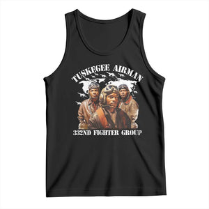 Tuskegee Airman Tank Top 332ND Fighter Group Black History Month TS11 Black Print Your Wear