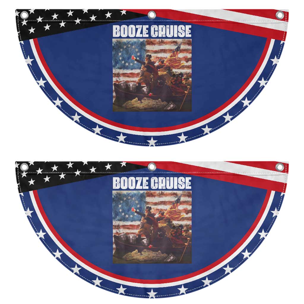 Funny George Washington Patriotic Fan Flag Booze Cruise Political Party Vintage American Flag TS11 2pcs pack Classic Navy Print Your Wear