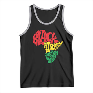 Black History Is American History Tank Top Vintage Africa Map TS11 Black Athletic Heather Print Your Wear