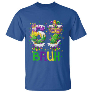 Funny 67 Mardi Gras Bruh T Shirt Six Seven Meme Fleur De Lis Hand Gesture TS11 Royal Blue Print Your Wear