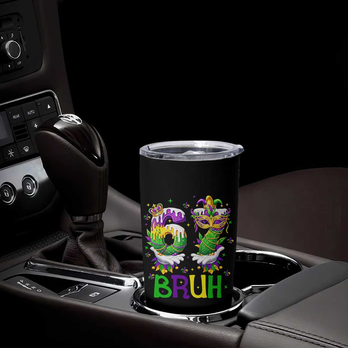 Funny 67 Mardi Gras Bruh Tumbler Cup Six Seven Meme Fleur De Lis Hand Gesture TS11 Print Your Wear