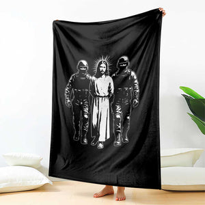 Jesus Arrested Parody Throw Blanket Funny Immigrant Rights Political Protest TS11 Print Your Wear