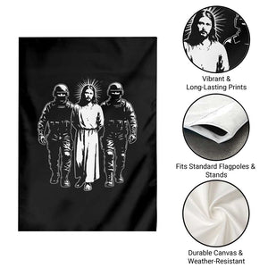 Jesus Arrested Parody Garden Flag Funny Immigrant Rights Political Protest TS11 Print Your Wear