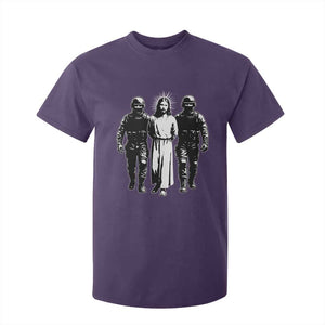 Jesus Arrested Parody T Shirt For Kid Funny Immigrant Rights Political Protest TS11 Purple Print Your Wear