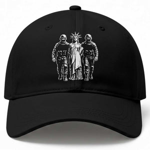 Statue Of Liberty Arrested Baseball Cap Funny Immigrant Rights Political Protest TS11 Print Your Wear