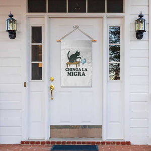 Chinga La Migra Garden Flag Funny Immigration Rights Cat Political TS11 Print Your Wear