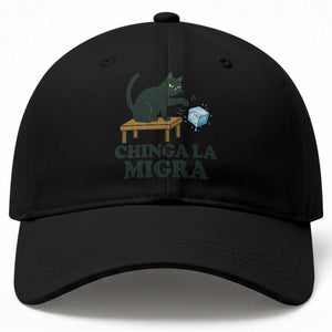 Chinga La Migra Baseball Cap Funny Immigration Rights Cat Political TS11 Print Your Wear