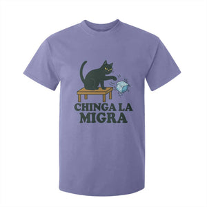 Chinga La Migra T Shirt For Kid Funny Immigration Rights Cat Political TS11 Violet Print Your Wear