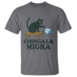 Chinga La Migra T Shirt Funny Immigration Rights Cat Political TS11 Charcoal Print Your Wear