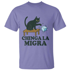 Chinga La Migra T Shirt Funny Immigration Rights Cat Political TS11 Violet Print Your Wear