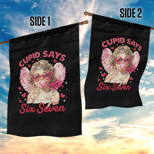 Funny 67 Valentines Day Garden Flag Cupid Say Six Seven 67 Meme TS11 Print Your Wear
