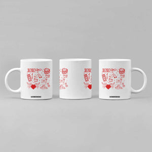 Xoxo Valentines Day Coffee Mug Love You Cherry Much Vintage Coquette TS11 Print Your Wear