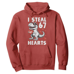 Funny I Steal 67 Hearts Valentines Day Six Seven Meme Hoodie TS11 Red Print Your Wear