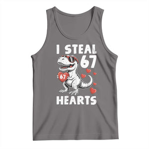 Funny I Steal 67 Hearts Valentines Day Six Seven Meme Tank Top TS11 Deep Heather Print Your Wear