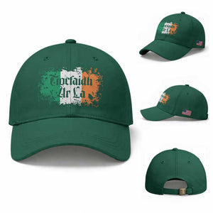 Tiocfaidh Ar La Baseball Cap Vintage Irish Ireland Flag TS11 Baseball Cap Universal Fit Irish Green Print Your Wear