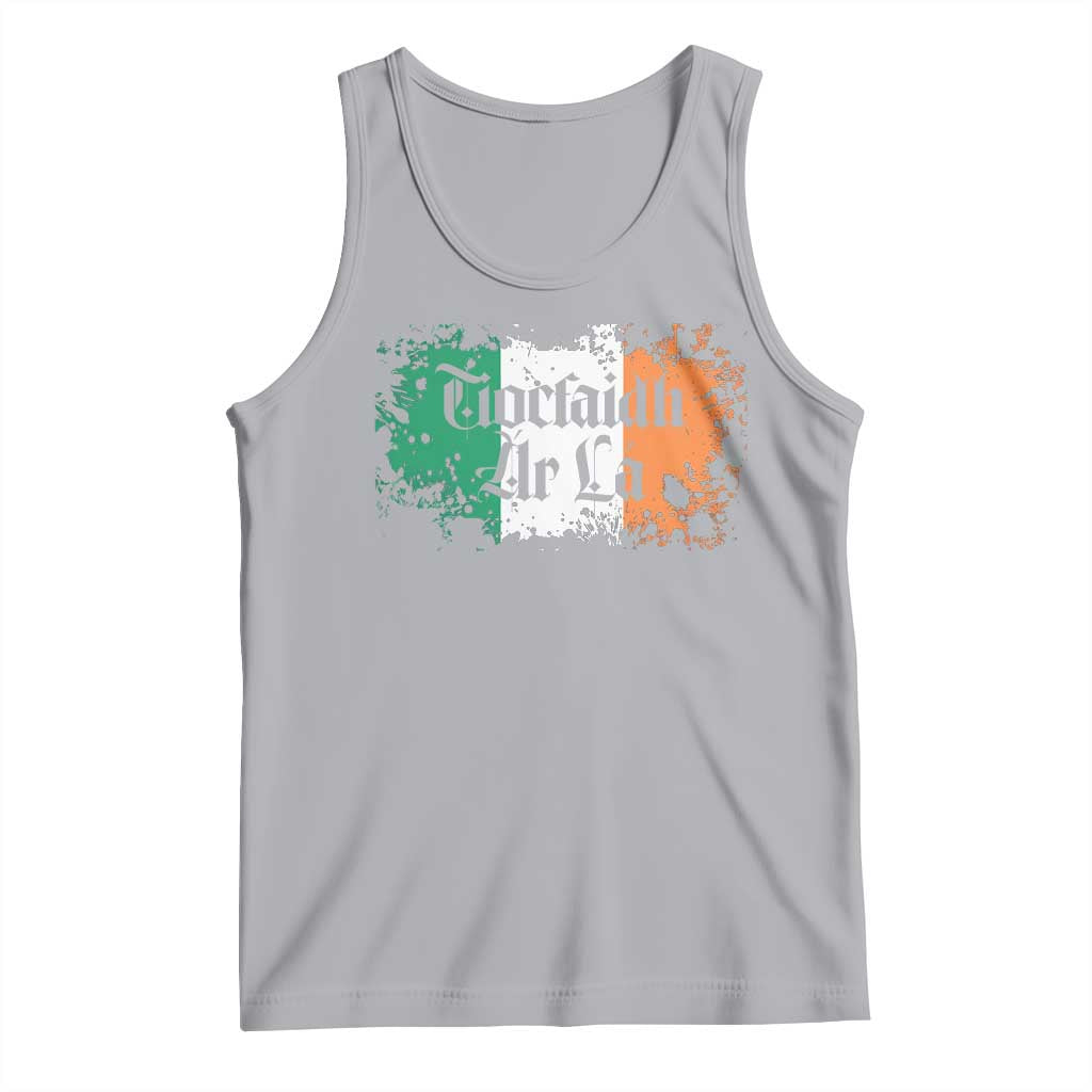 Tiocfaidh Ar La Tank Top Vintage Irish Ireland Flag TS11 Athletic Heather Print Your Wear