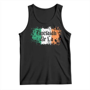 Tiocfaidh Ar La Tank Top Vintage Irish Ireland Flag TS11 Black Print Your Wear