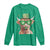 Funny St Patrick's Day Highland Cow Shamrock Long Sleeve Shirt TS11 Irish Green Print Your Wear