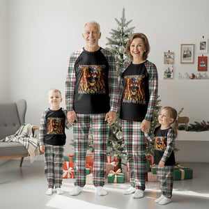Funny Autistic Fire Skeleton Plaid Pajama Set Autism Humor Joke TS11 Christmas Plaid Print Your Wear