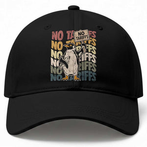 Funny Resist Penguins Baseball Cap No Tariffs On Penguin TS11 Print Your Wear