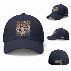 Funny Resist Penguins Baseball Cap No Tariffs On Penguin TS11 Baseball Cap Universal Fit Navy Print Your Wear