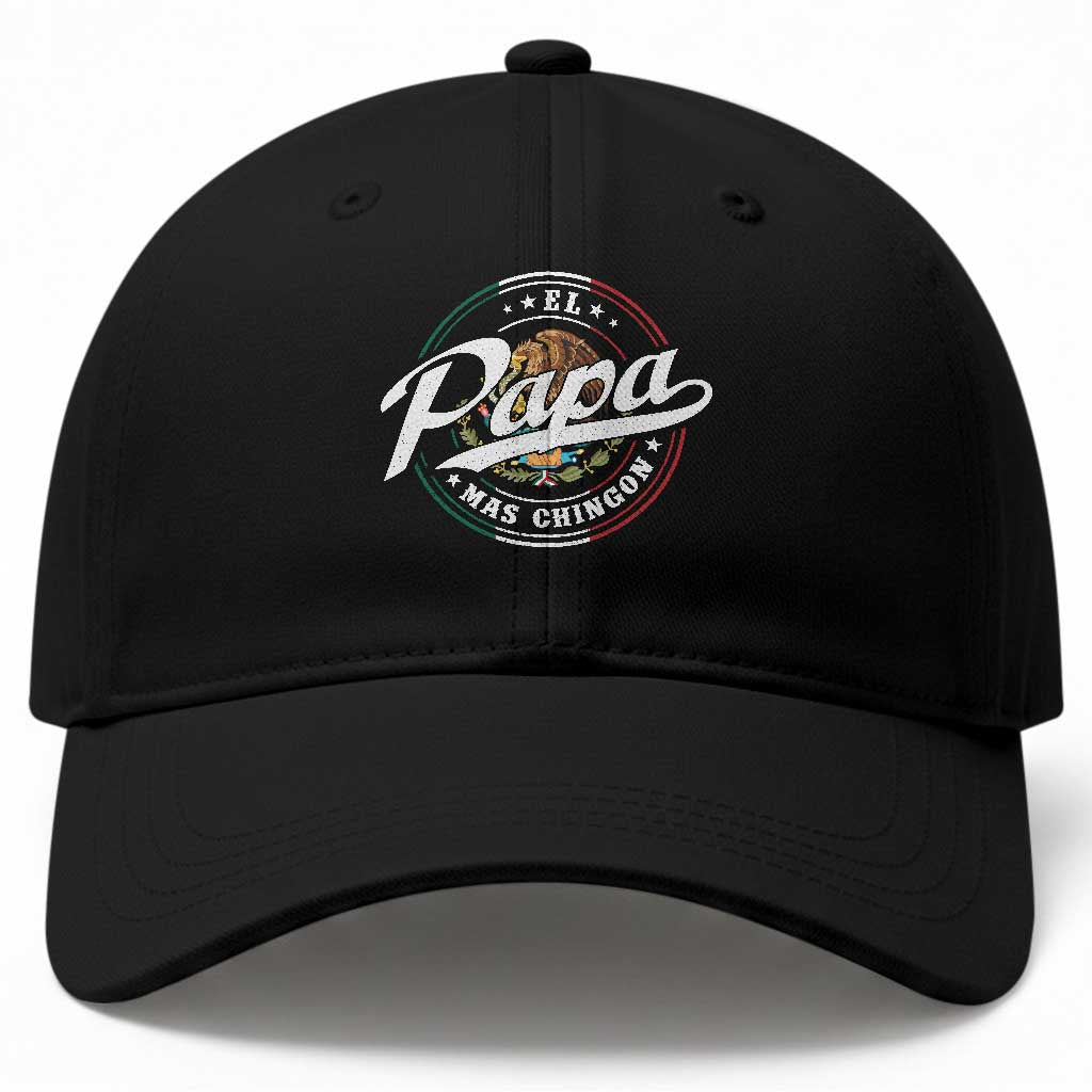 Funny El Papa Mas Chingon Baseball Cap Best Mexican Dad Father's Day TS11 Print Your Wear
