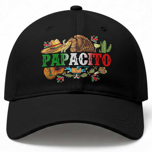 Funny Mexican Dad Papacito Baseball Cap Cinco De Mayo Golden Eagle Sombrero TS11 Print Your Wear