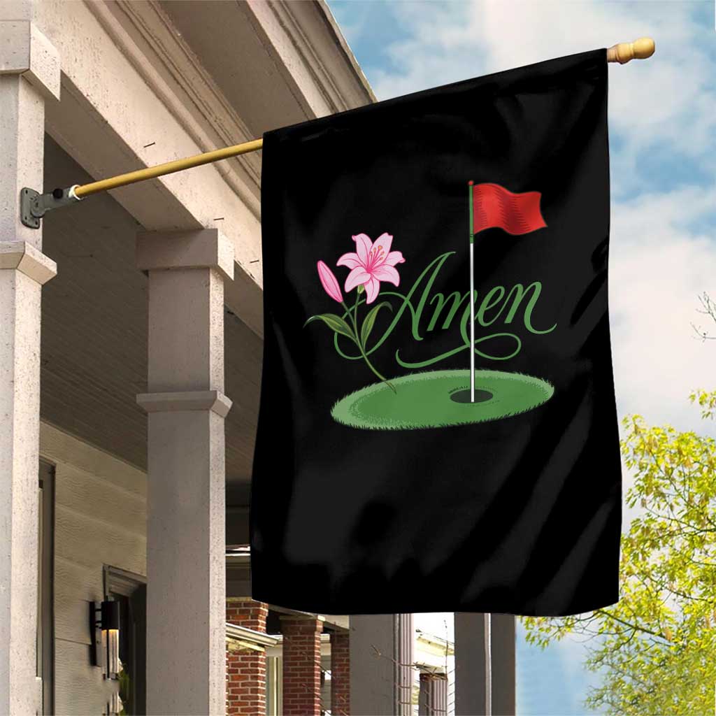 Amen Funny Golf Garden Flag Azalea Floral Augusta Georgia for Golfers TS11 Print Your Wear