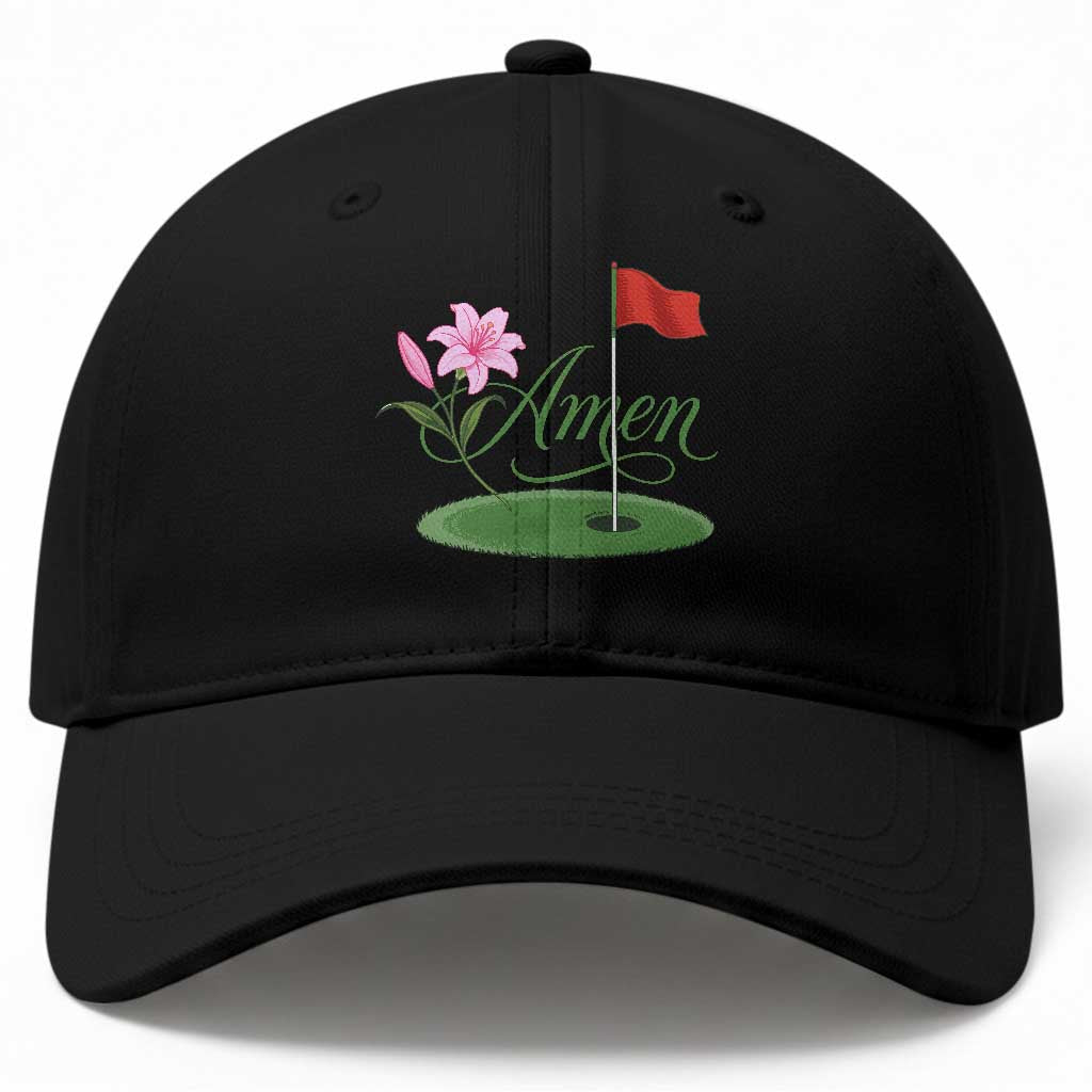 Amen Funny Golf Baseball Cap Azalea Floral Augusta Georgia for Golfers TS11 Print Your Wear