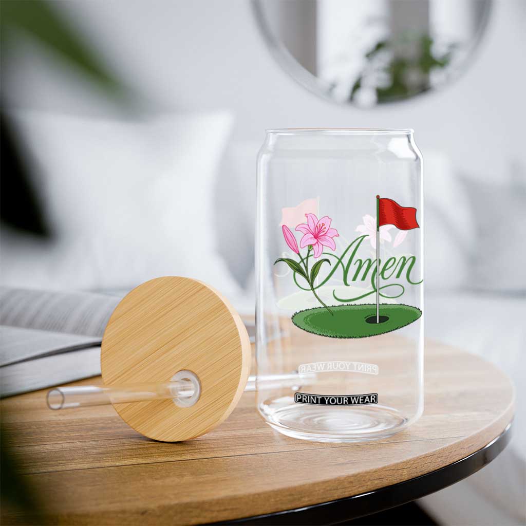 Amen Funny Golf Glass Can Azalea Floral Augusta Georgia for Golfers TS11 Print Your Wear